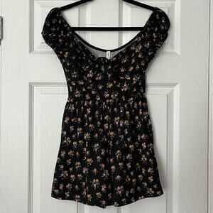 7 Day Wknd Off-Shoulder Floral Romper - Size S - NWT